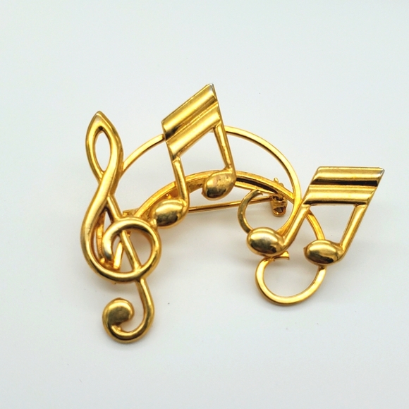 Jewelry Music Notes Pin Poshmark